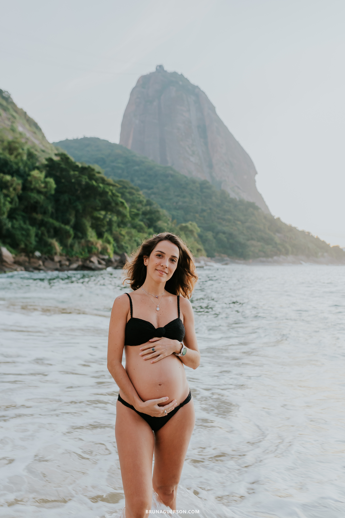 fotografia ensaio gestante praia vermelha urca Rio de Janeiro amanhecer 
