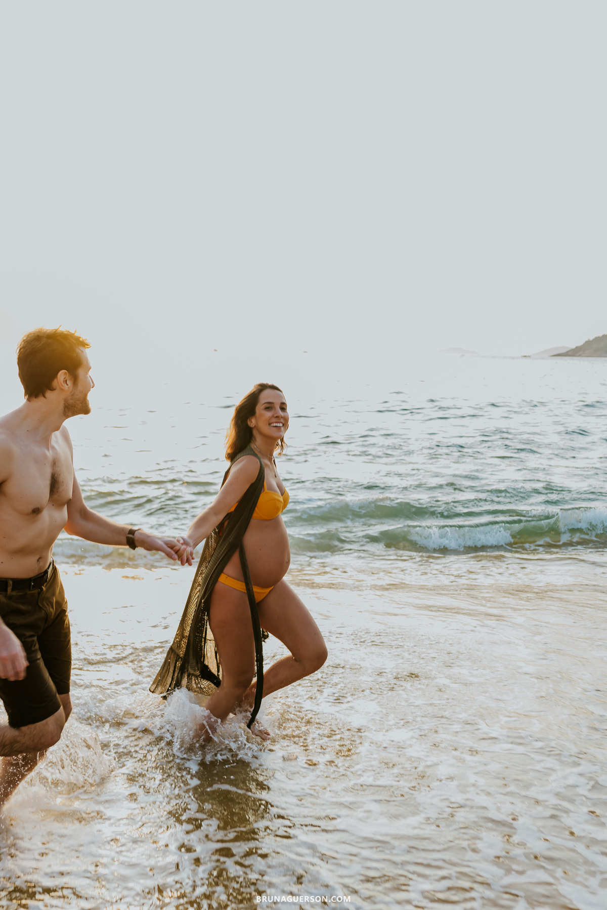 fotografia ensaio gestante praia vermelha urca Rio de Janeiro amanhecer externo 
