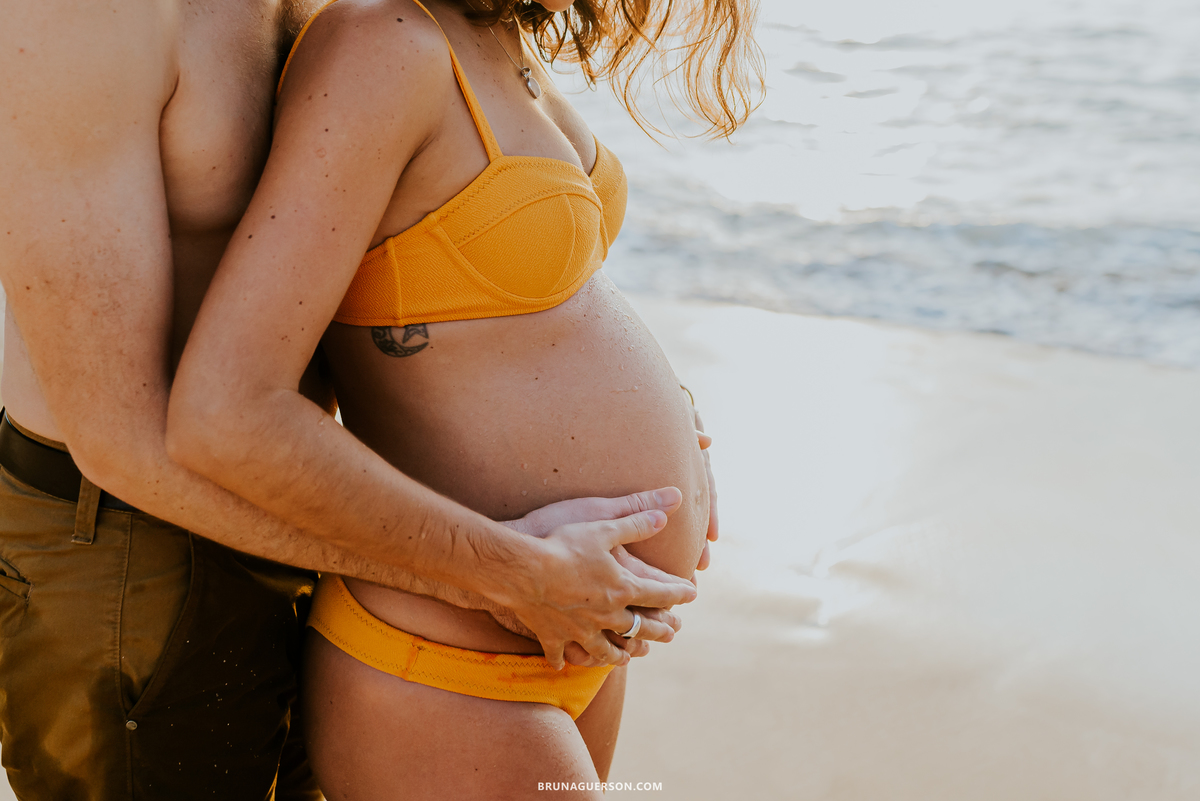 fotografia ensaio gestante praia vermelha urca Rio de Janeiro amanhecer externo 