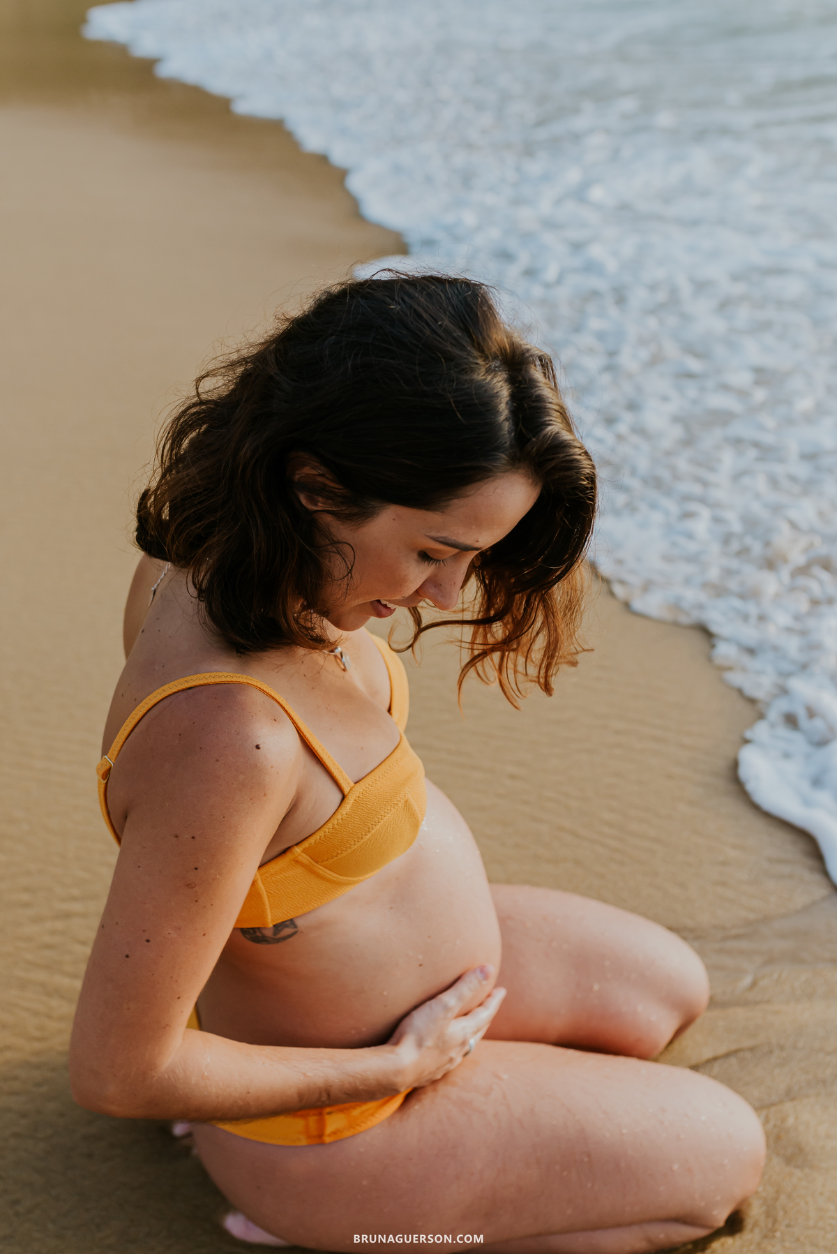 fotografia ensaio gestante praia vermelha urca Rio de Janeiro amanhecer externo 