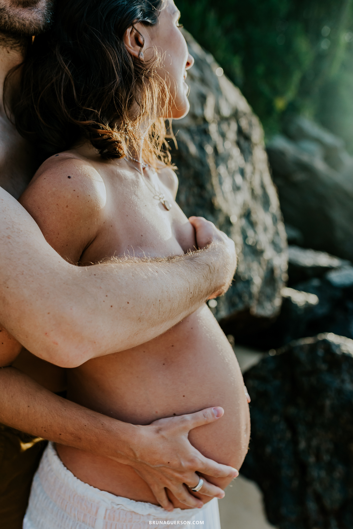 fotografia ensaio gestante praia vermelha urca Rio de Janeiro amanhecer externo 
