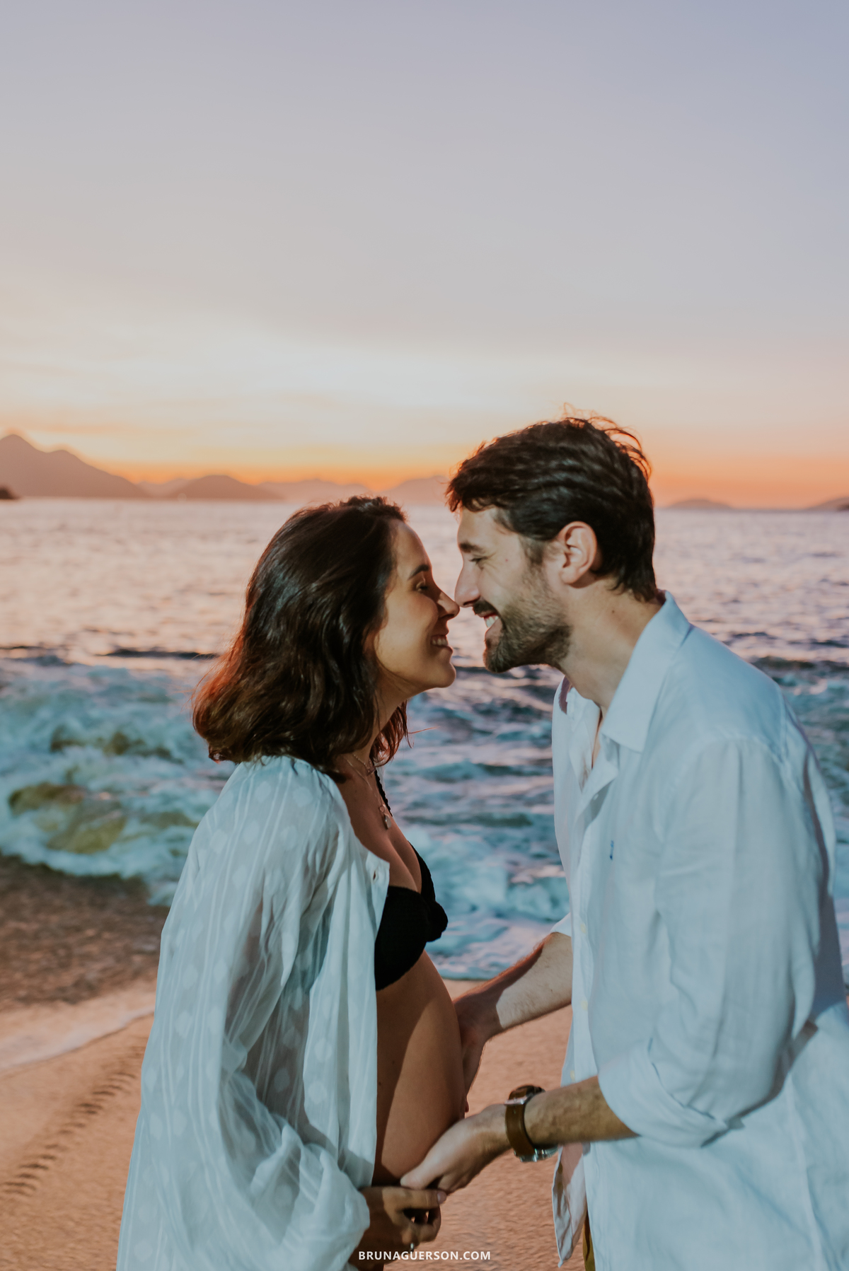 fotografia ensaio gestante praia vermelha urca Rio de Janeiro amanhecer 