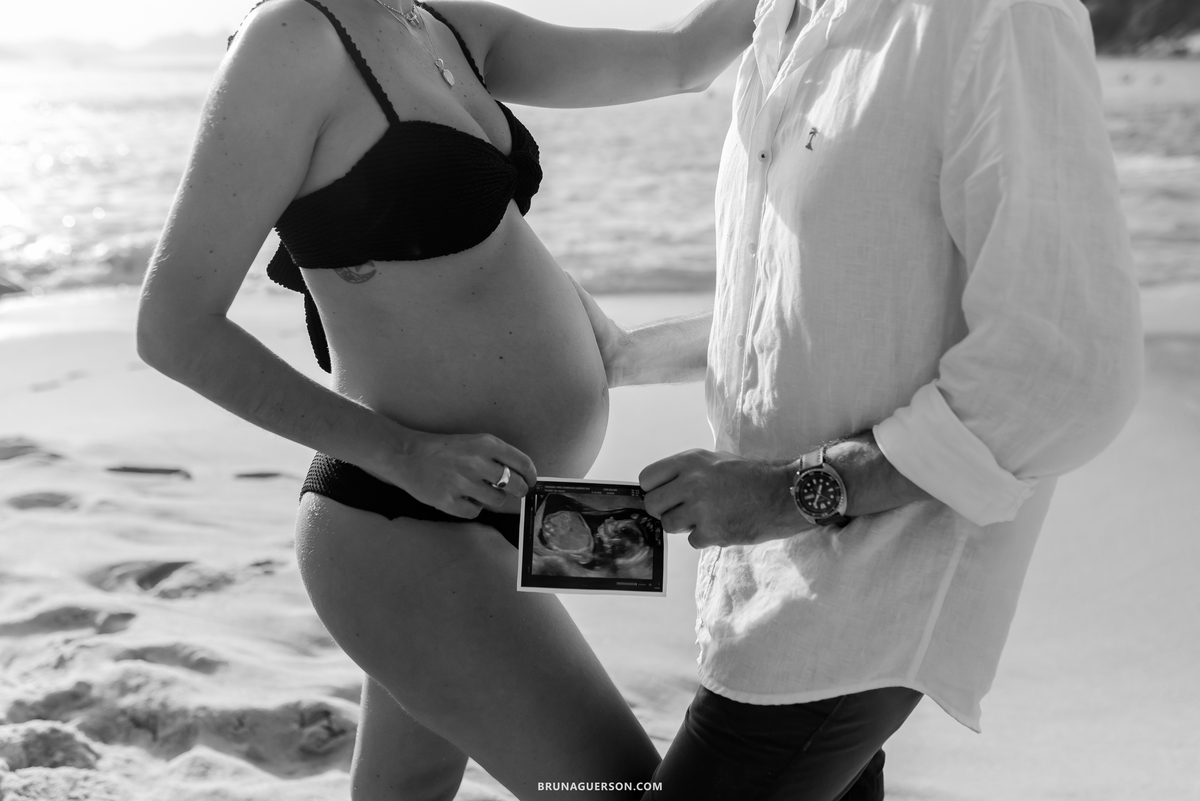fotografia ensaio gestante praia vermelha urca Rio de Janeiro amanhecer externo 