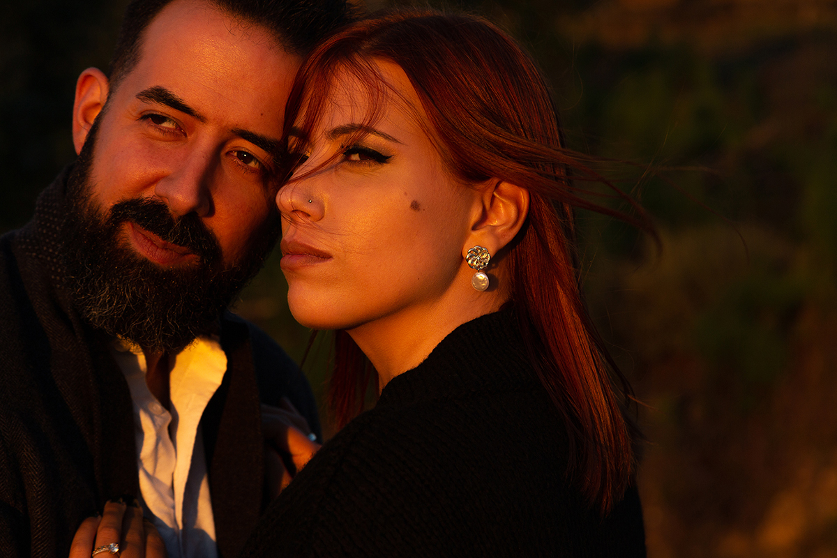 fotografia de solteiros ao por do sol