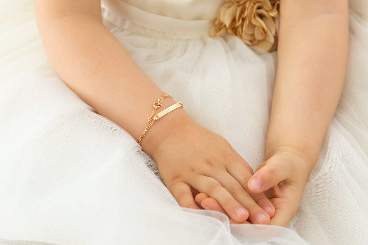 pulseira de ouro para menina
