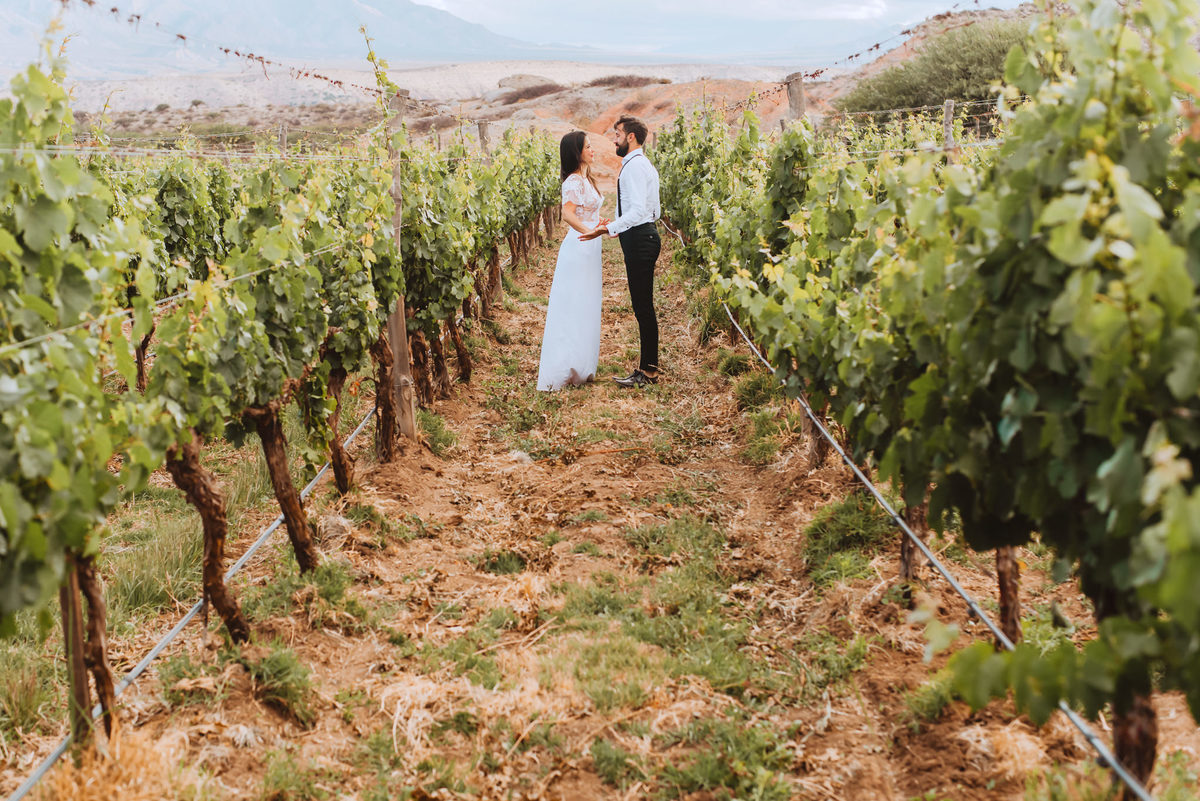 novios viñas campo paisaje sesion de novios despues de la boda increible lugar argentina salta colome fotogafa de bodas y novios