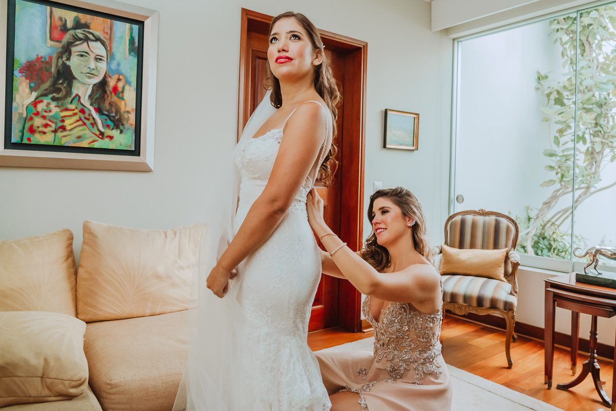 fotografa de bodas, peru lima, novia y hermana, wedding photographer, previa, 