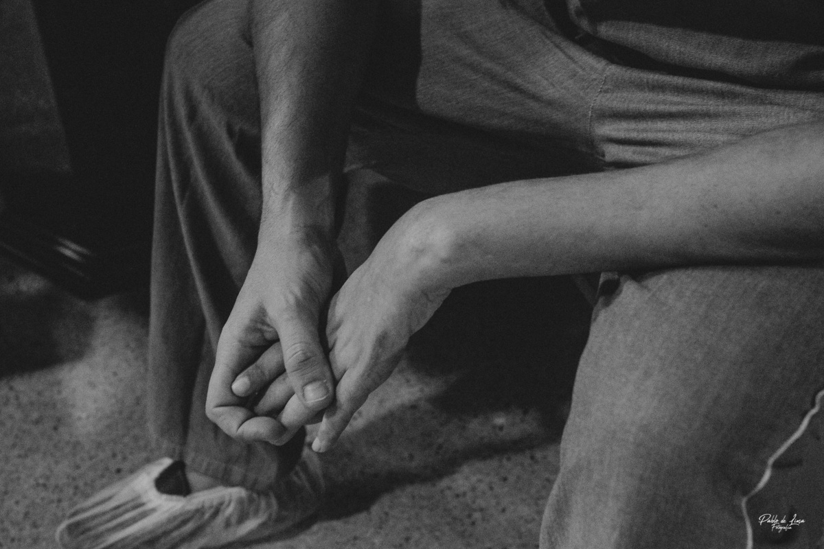 O nervosismo do papai Renato é mais que visível ! 