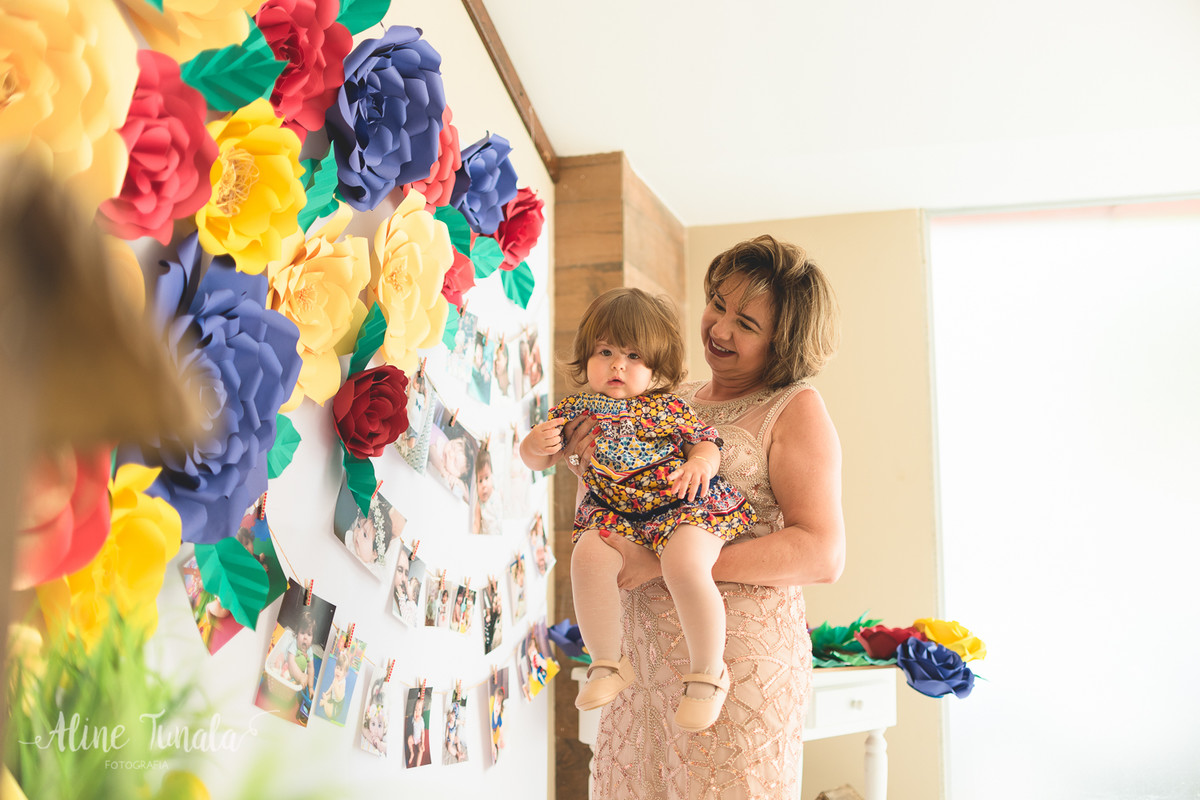 Vivian chegando na sua festa de 1 aninho