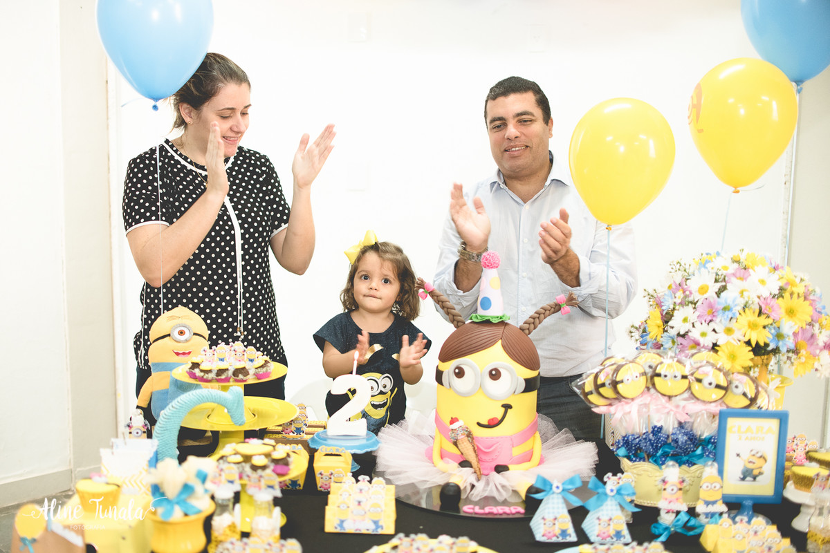 Festa na escola, minions, festinha na escola, 2 anos, fotografia infantil, fotografia de festa, fotografia de aniversário, Mimos e Delícias, decoração de festa infantil, minions para meninas