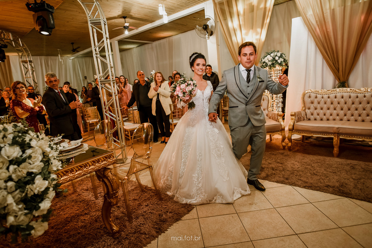 entrada da festa de casamento