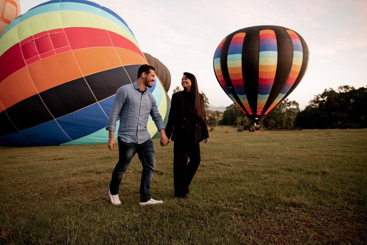 decolagem de balão em praia grande sc