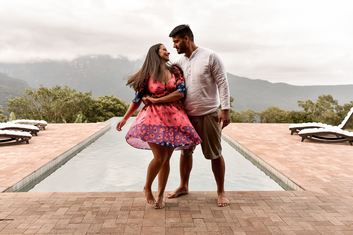 piscina borda infinita com vista para os canyons em praia grande sc , morada dos canyons 