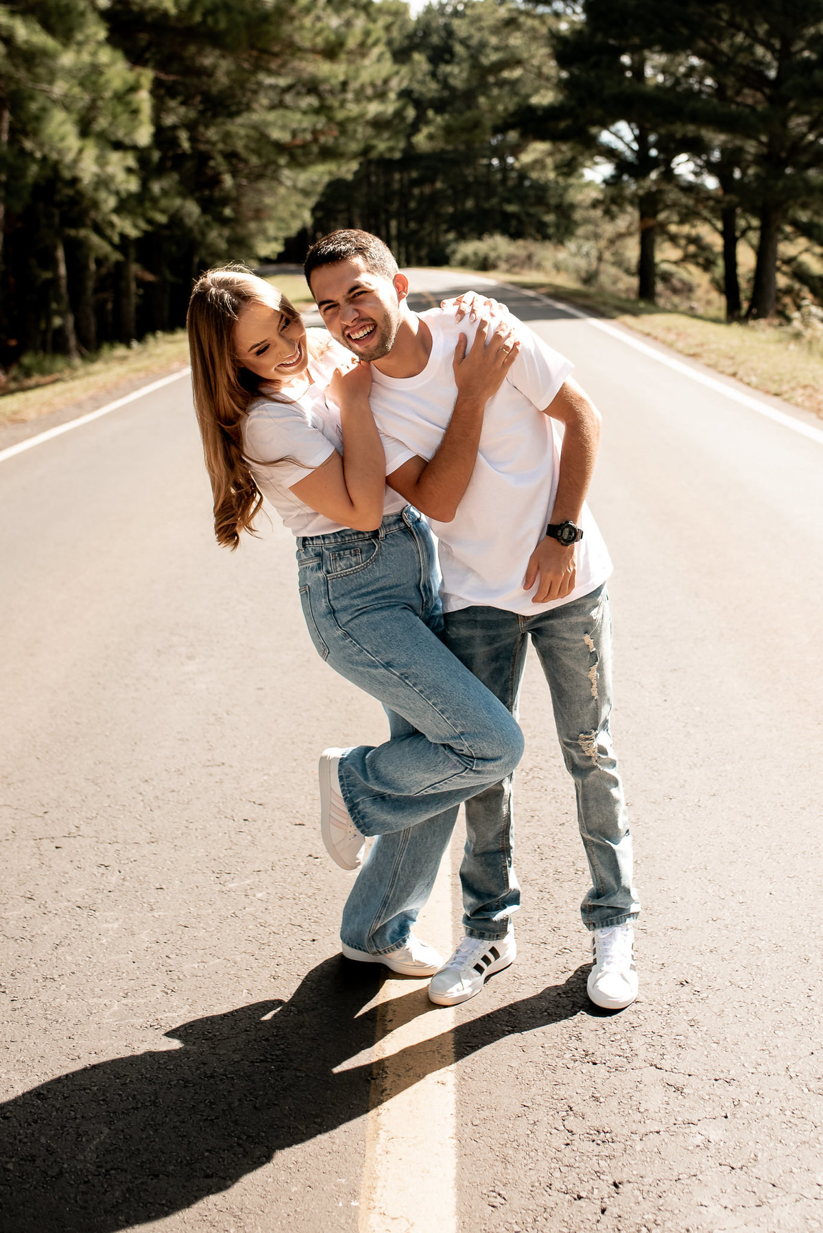 ensaio fotográfico na estrada