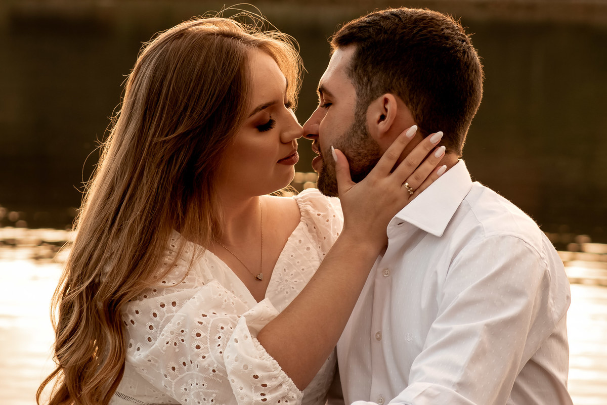 ensaio no por do sol