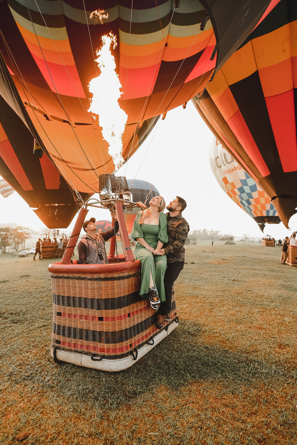 passeio de balão de ar quente - cambara do sul