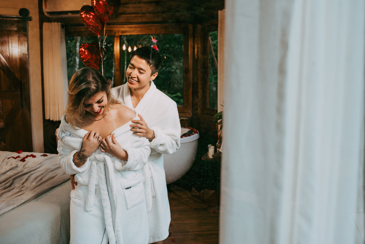 ensaio fotografico em chalé em praia grande sc