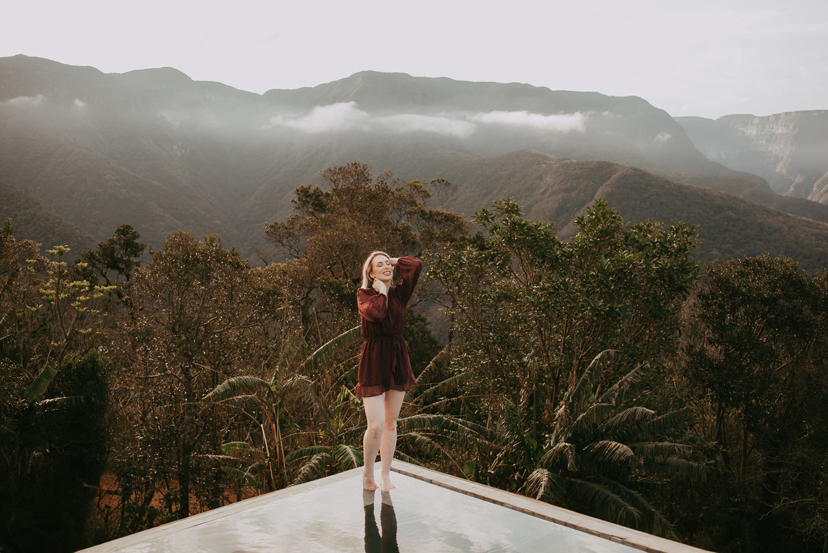 ensaio feminino em pousada