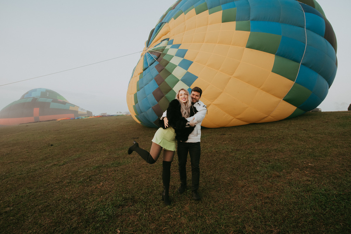 ensaio fotografico em decolagem dos baloes