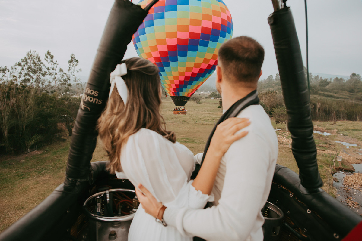 voar de balão, passeio de balão, ensaio pre weeding