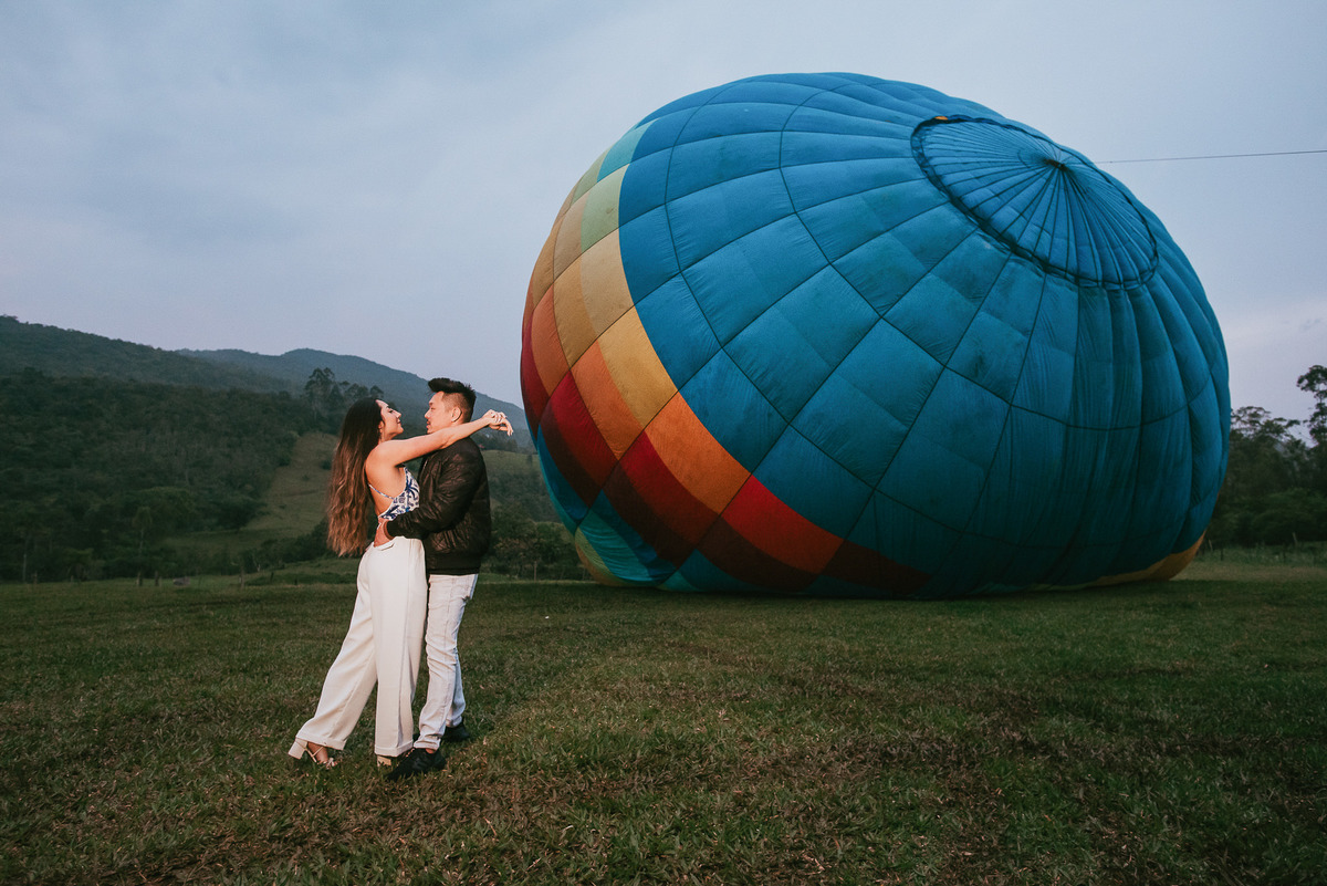 ensaio fotográfico na decolagem dos balões 
