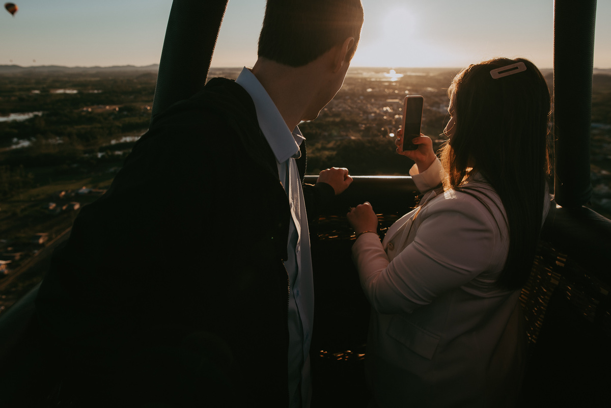 voar de balão da medo, balão de ar quente, pre wedding, casamento, praia grande sc 