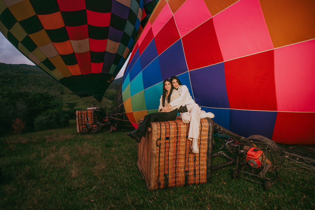 decolagem dos baloes em praia grande sc