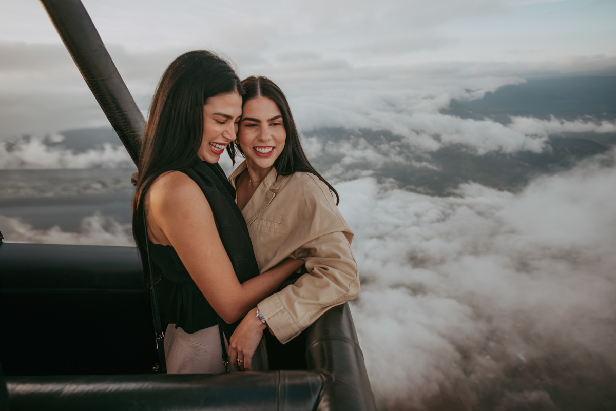 como é voar de balão de ar quente em praia grande sc