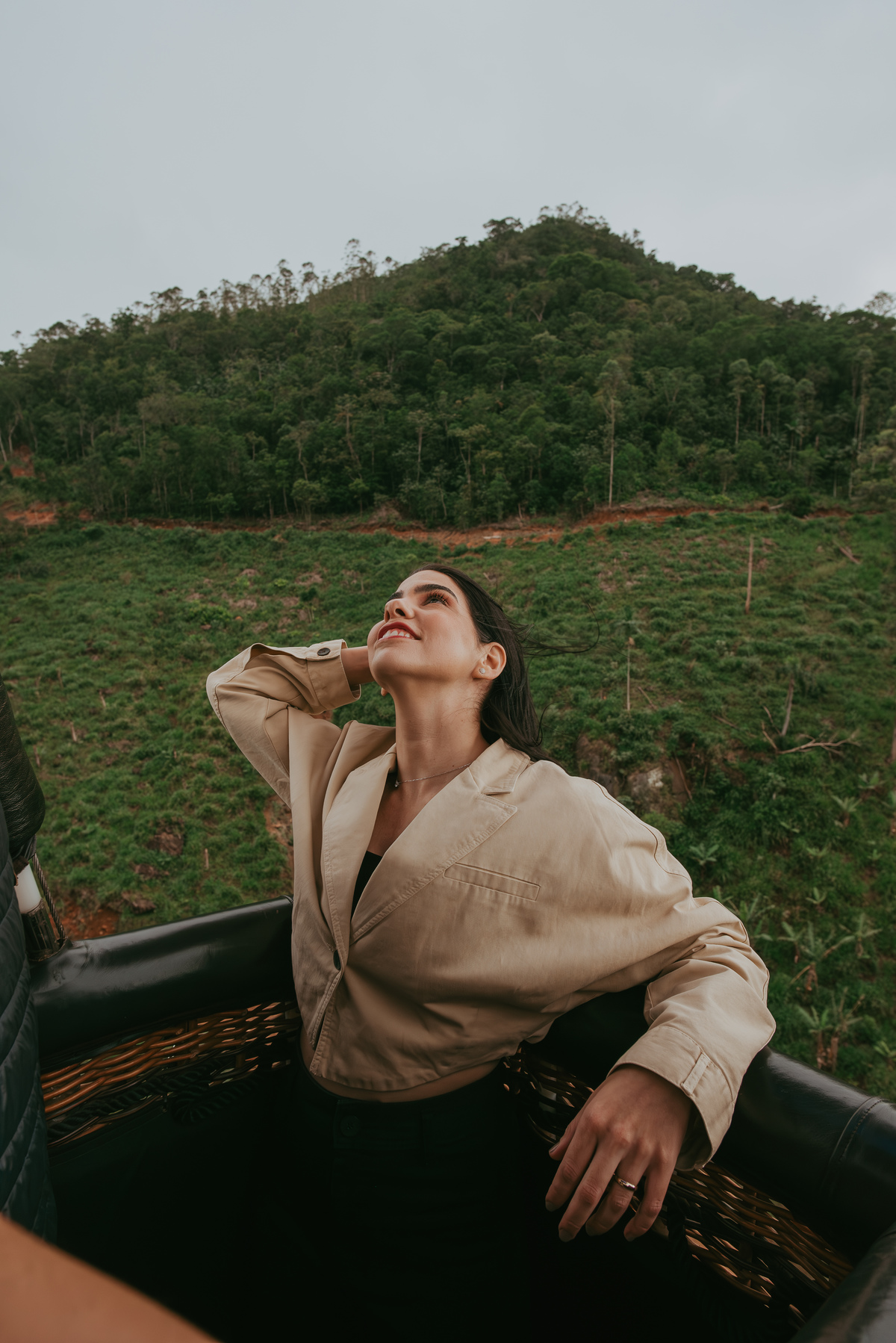 voando em um balão de ar quente em praia grande sc 