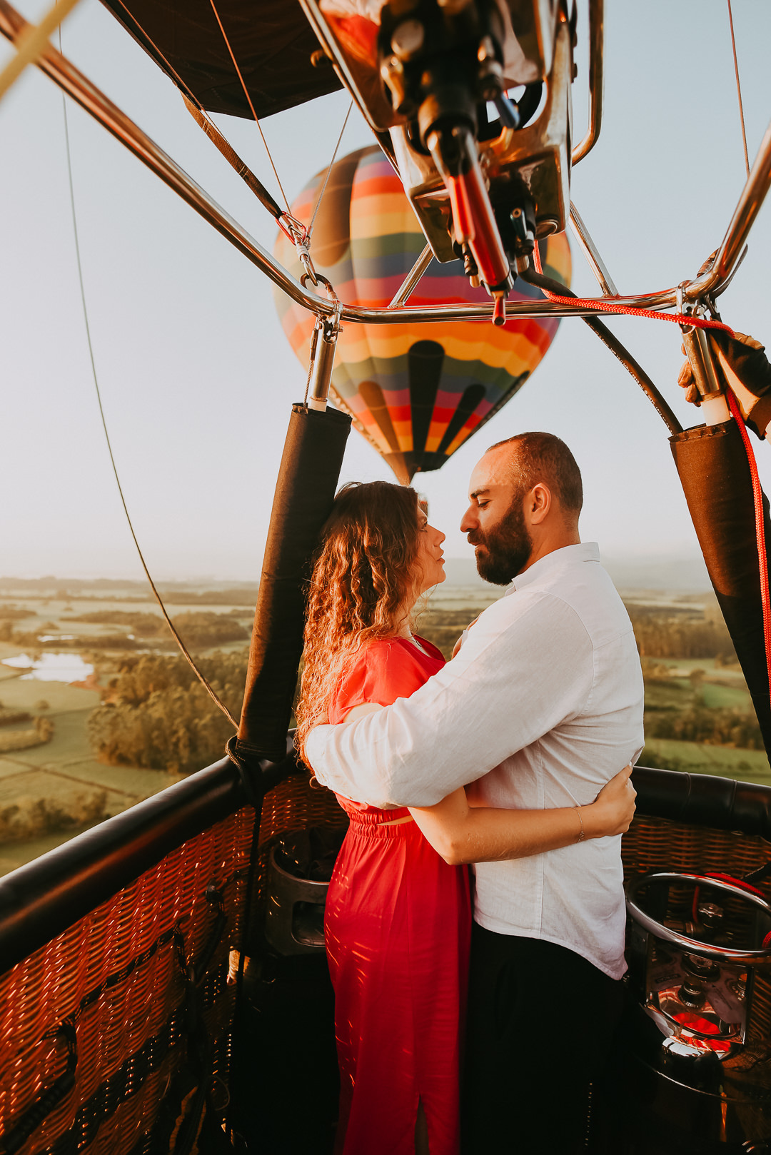 momento unico flutuando suavemente nas alturas 