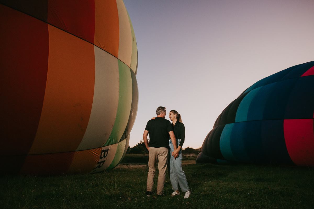 fotos de casal na decolagem dos baloes