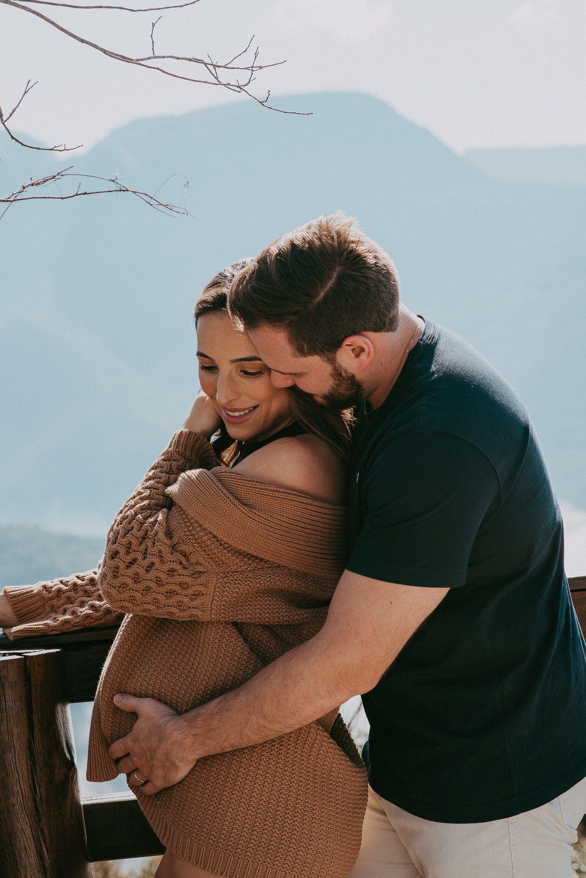 O ensaio da Rafa e do Felipe com vista panorâmica da Morada dos Canyons.