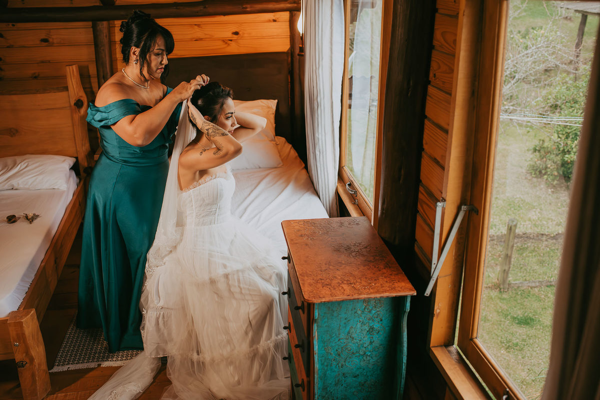 O céu nublado e a natureza criaram o clima perfeito para o sim