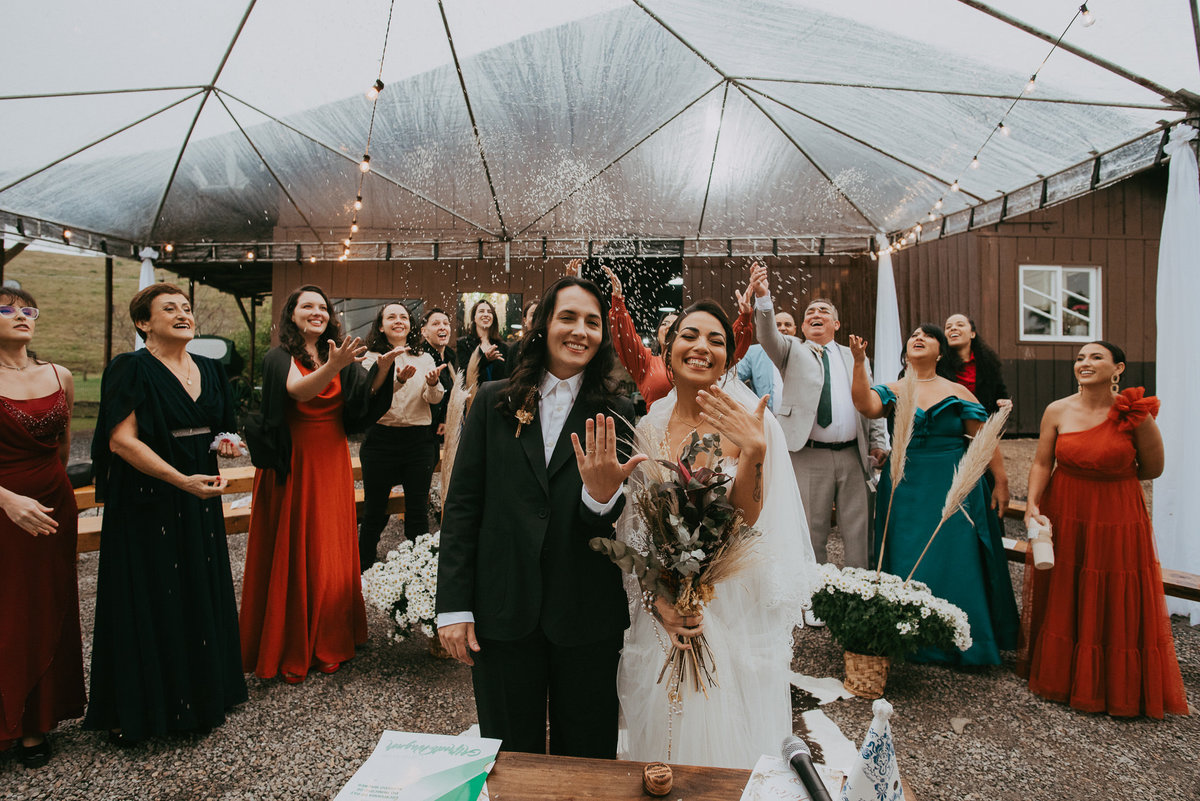 casamento igualitário em SC, com presença de quem mais importa.