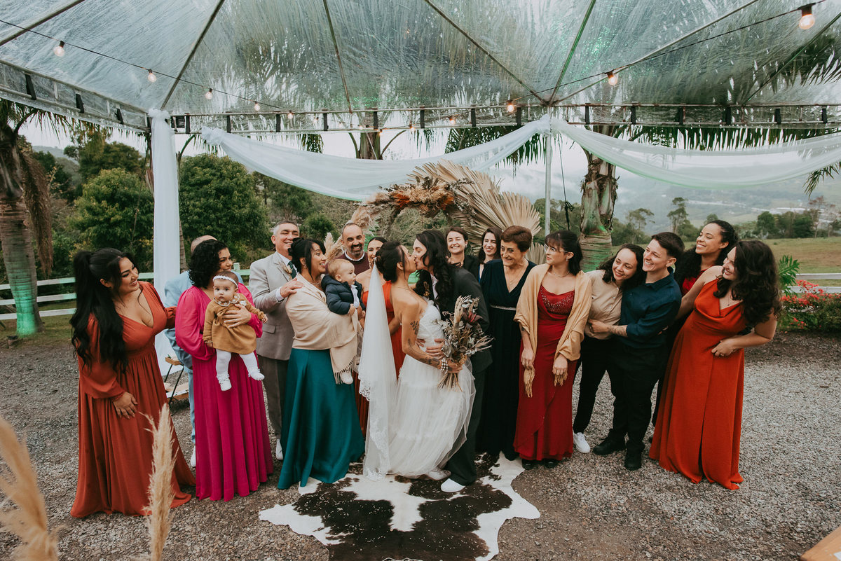 A união da Nayra e da Bruna foi marcada por verdade e natureza