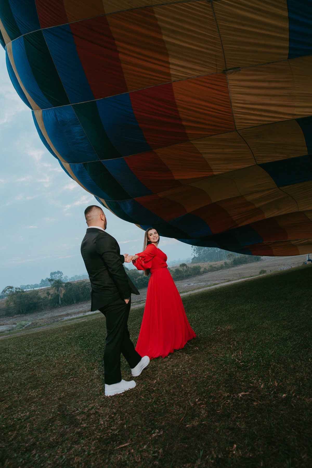 Amor, emoção e balões no céu de Santa Catarina.