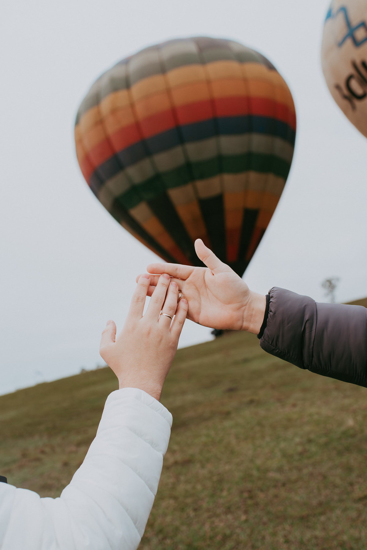 Pedido de casamento com vista para os cânions