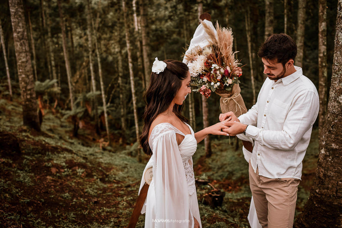 troca de aliança no casamento
