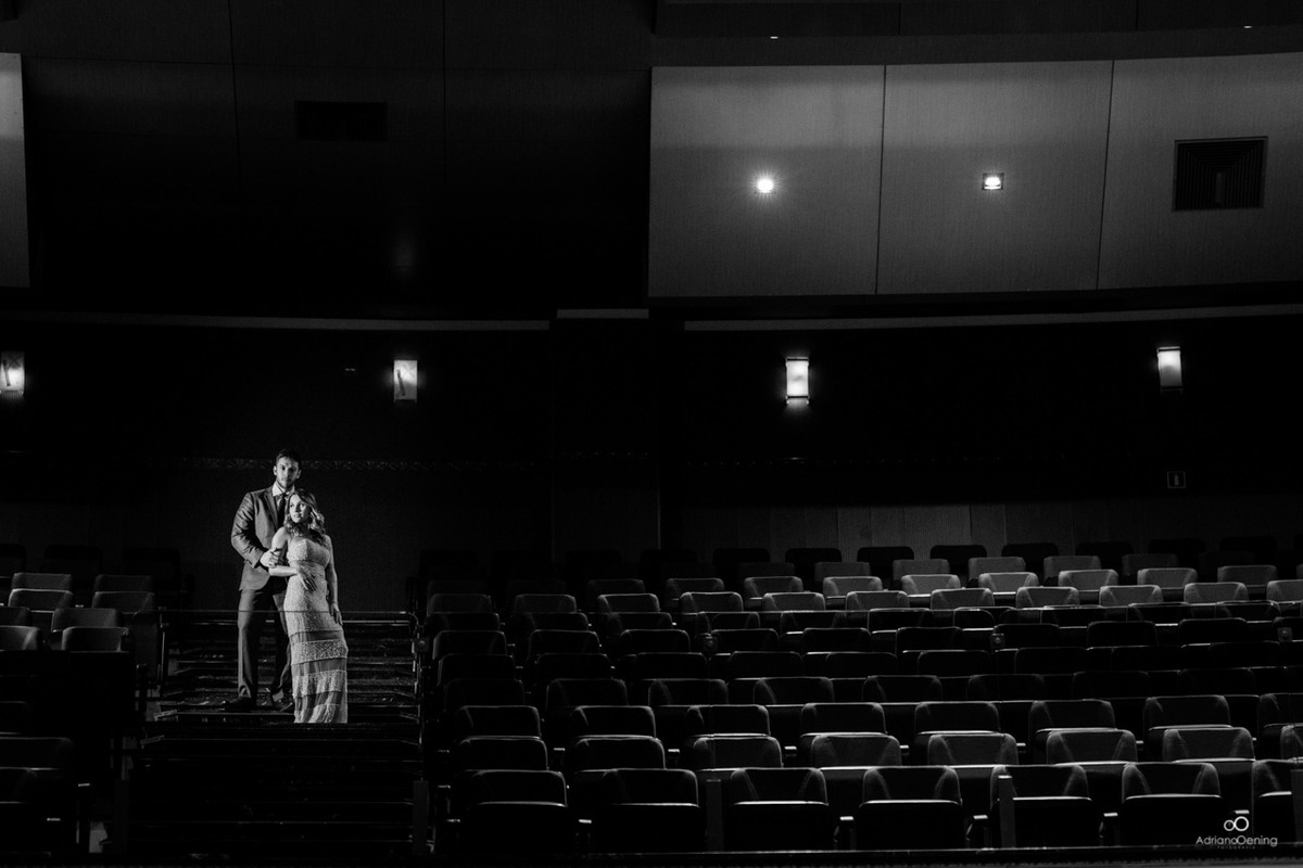 pré-wedding num auditório