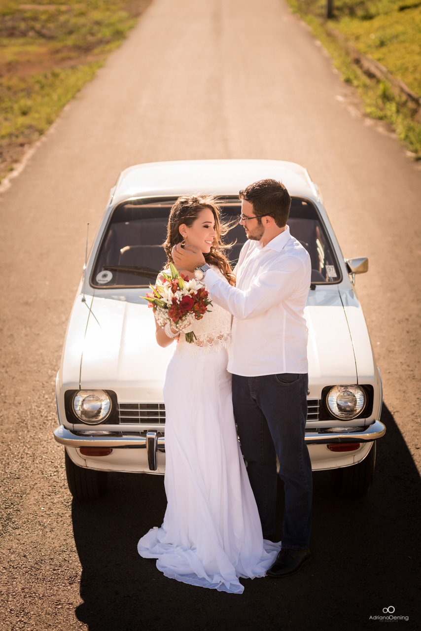 ensaio com carro antigo