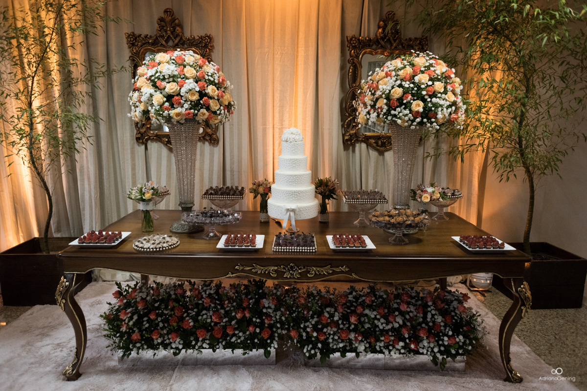 decoração de um mini-wedding