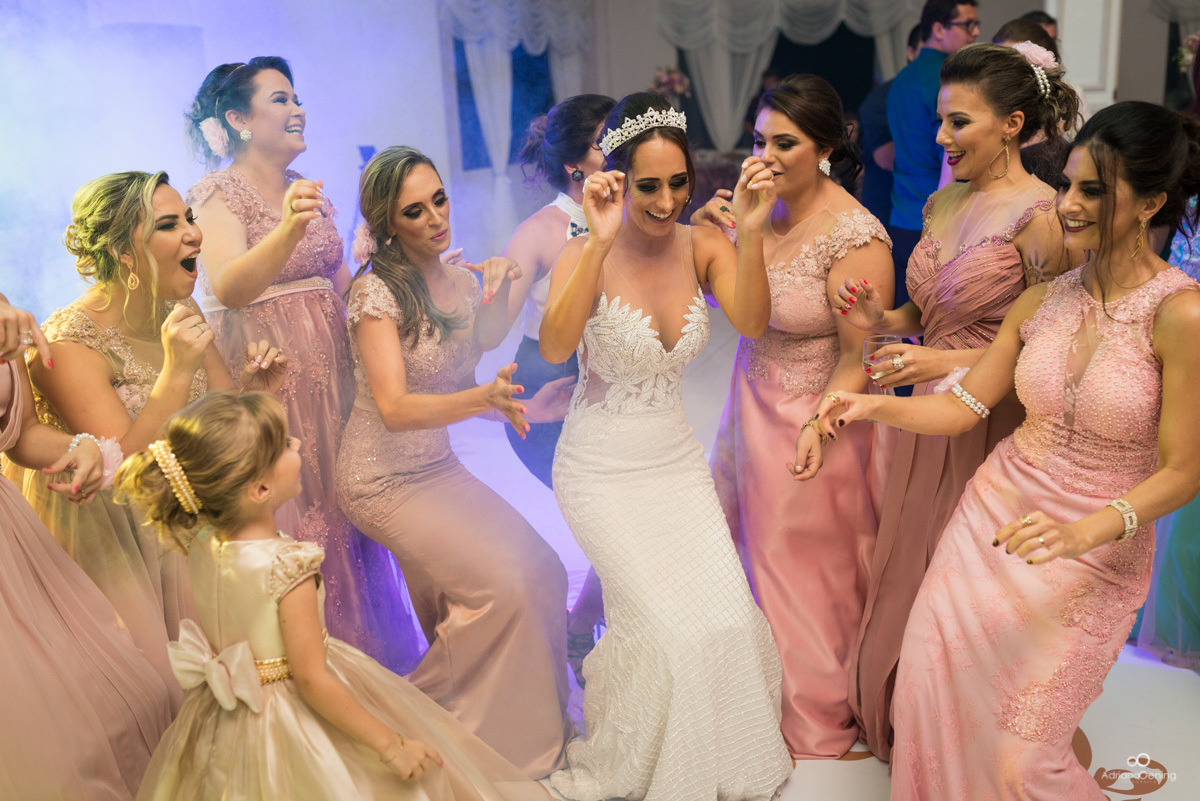 festa com as madrinhas