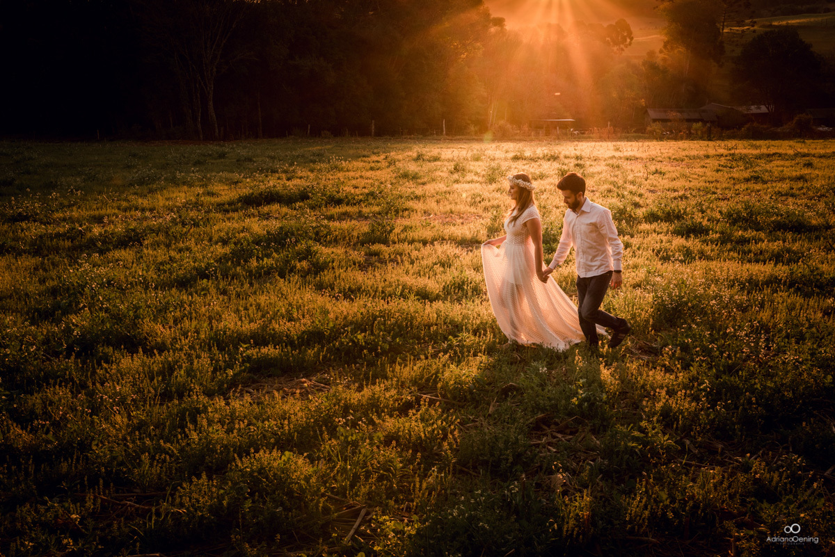 ensaio pré-casamento no por do sol
