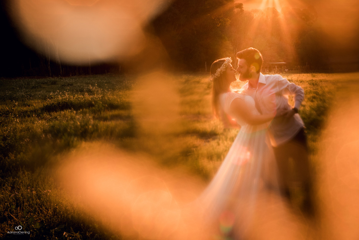 a luz dourada do amor