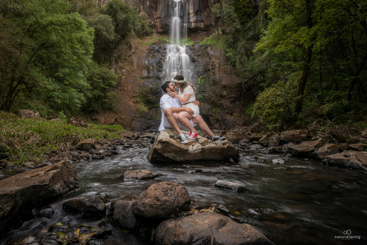 ensaio na cachoeira