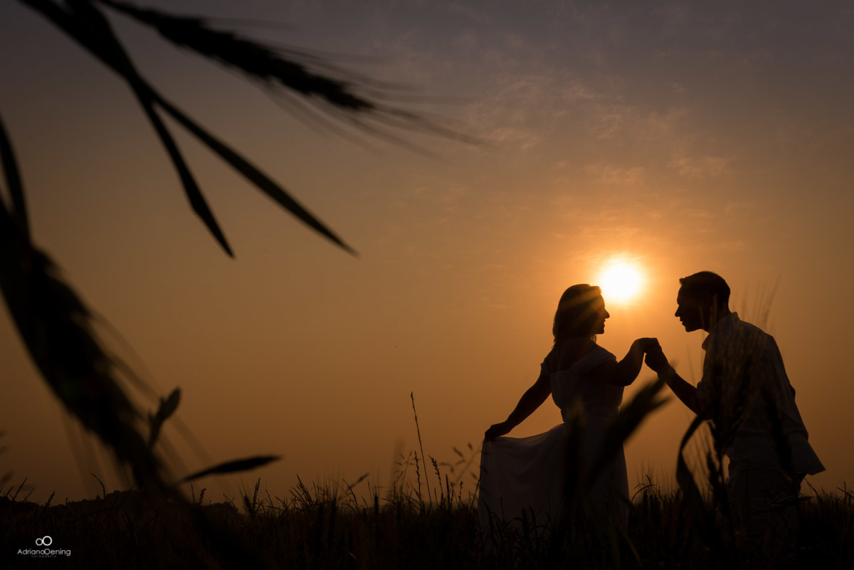 por do sol, ensaio pré-casamento