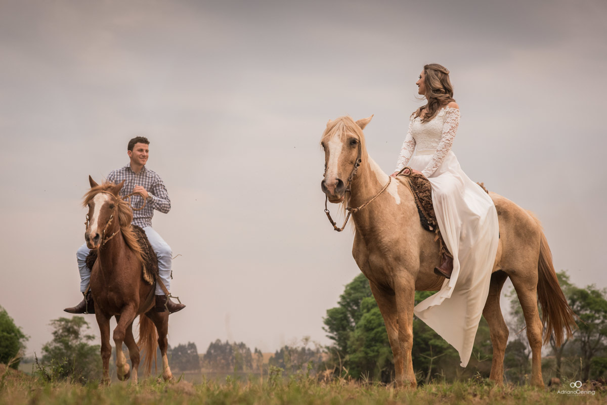 pré-casamento com cavalos