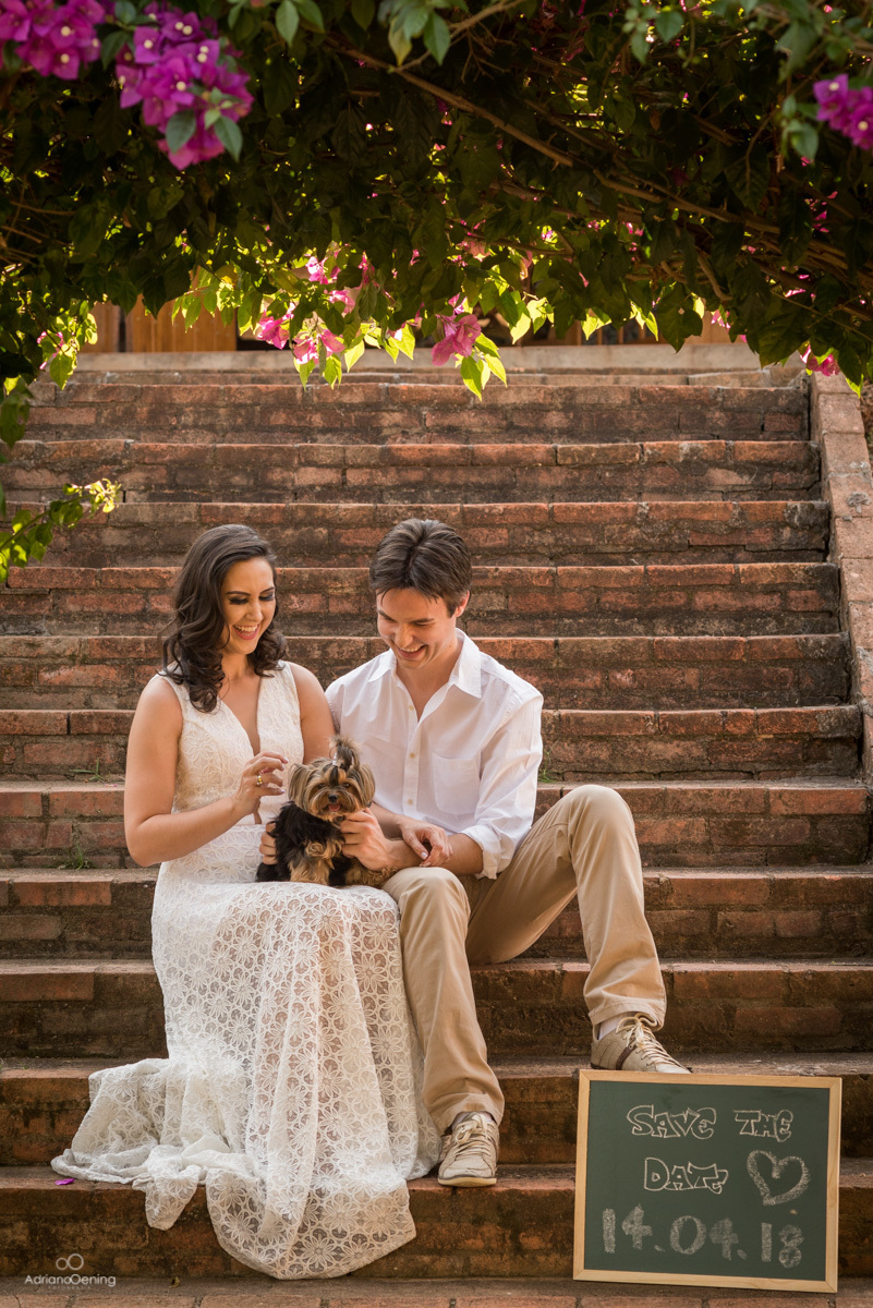 save the date com o cachorro