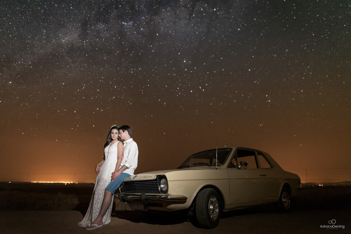 pre-wedding com estrelas, ensaio estrelado