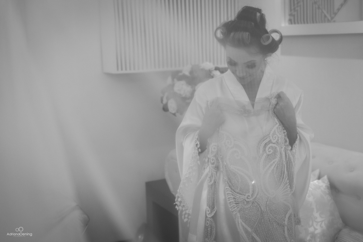 preparativos da noiva no salão